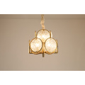 Creative decorative modern gold glass chandelier light for hotel